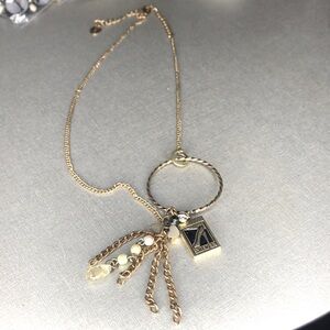 Gold-Tone Pendant Necklace with Bead Tassels custom